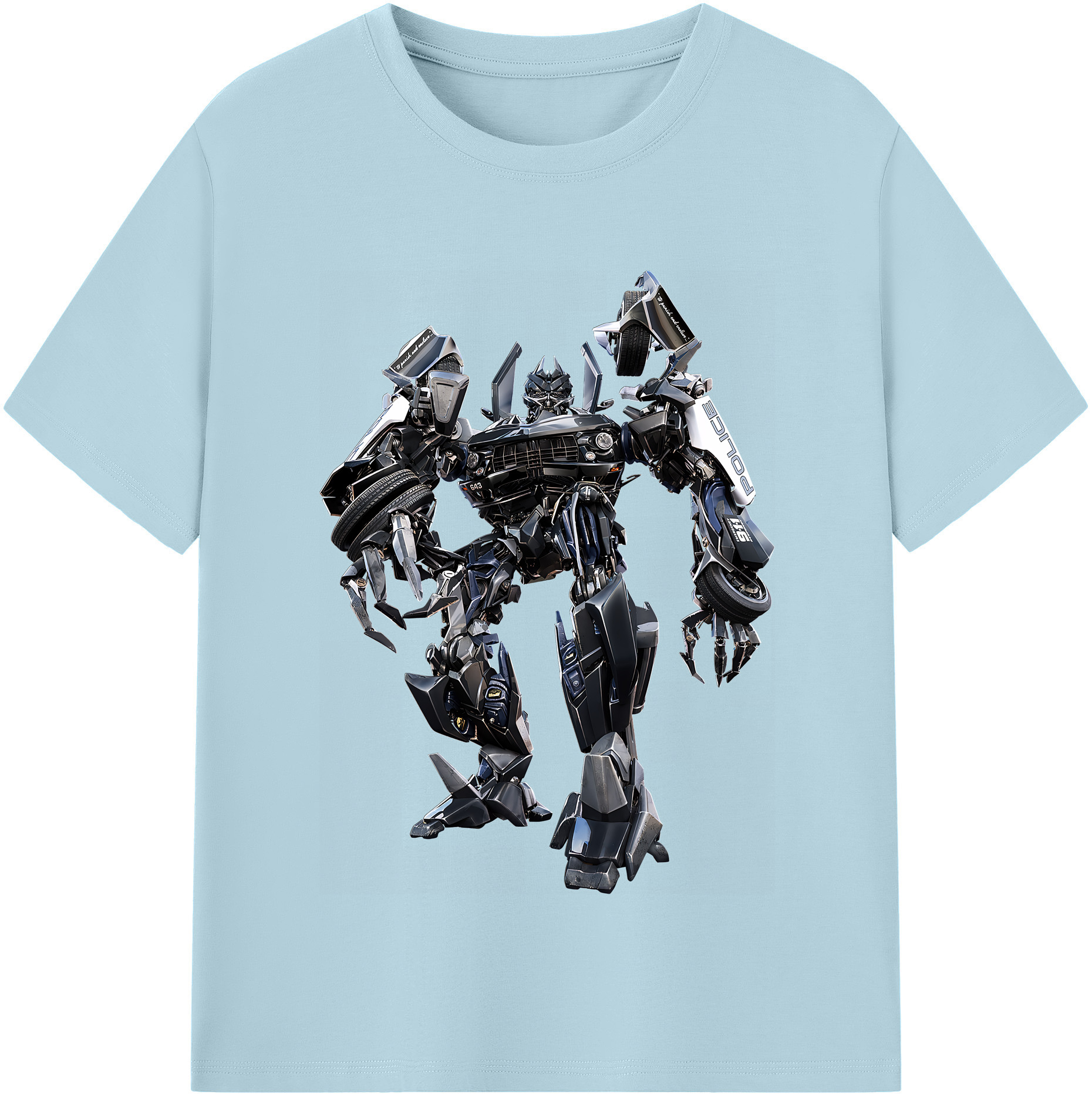 （画像用） Transformers トランスフォーマー 綿100％半袖Tシャツ（フロントプリント）